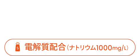 カーボ＆電解質ドリンクミックスは、短時間で補給でき、胃が重たくないにくいのがポイントです